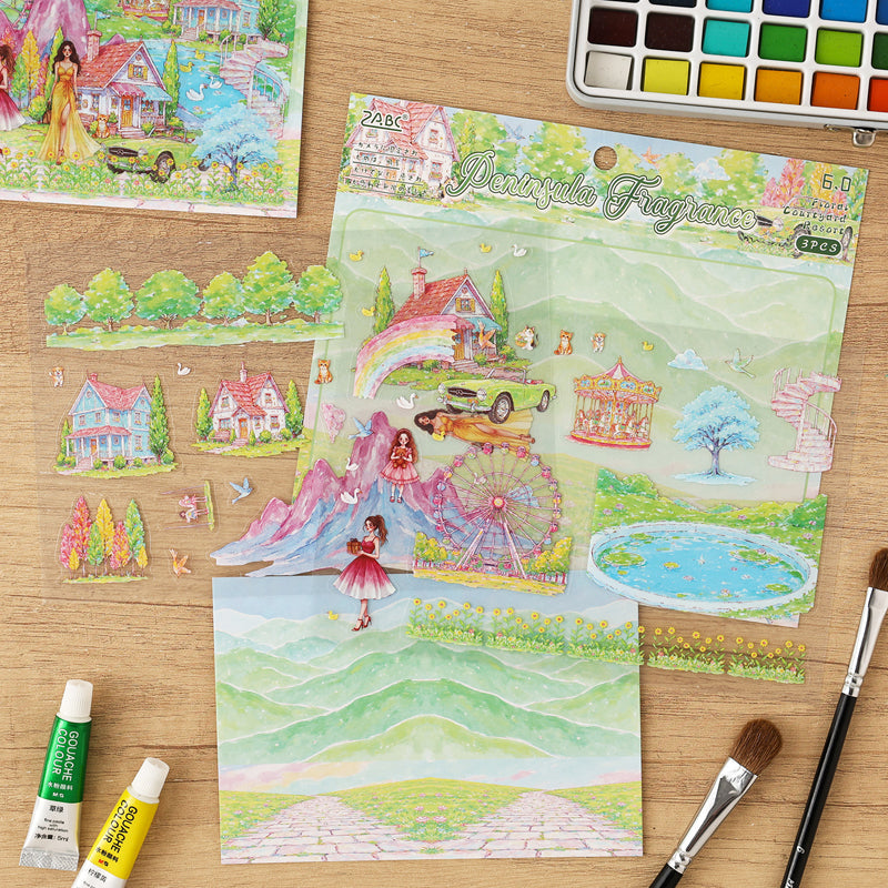 Flower Garden Tour Sticker Book