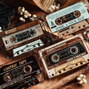 Whole Roll 6cm*5m Nostalgic Tape Series PET Tape
