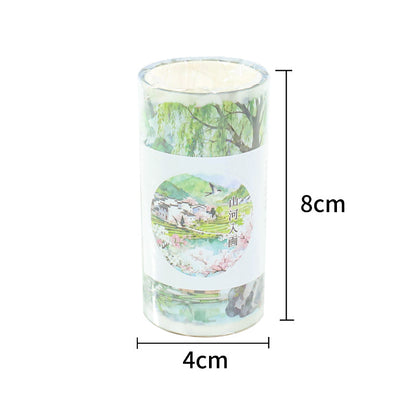 Landscapes Come To Life Shell Light PET Tape featuring light designs for journaling, scrapbooking and collage