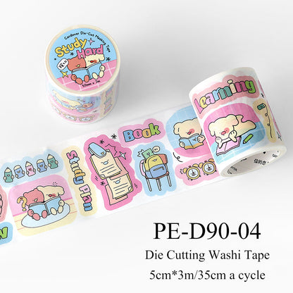 Dun Dun Street Daily Series Die Cutting Washi Tape