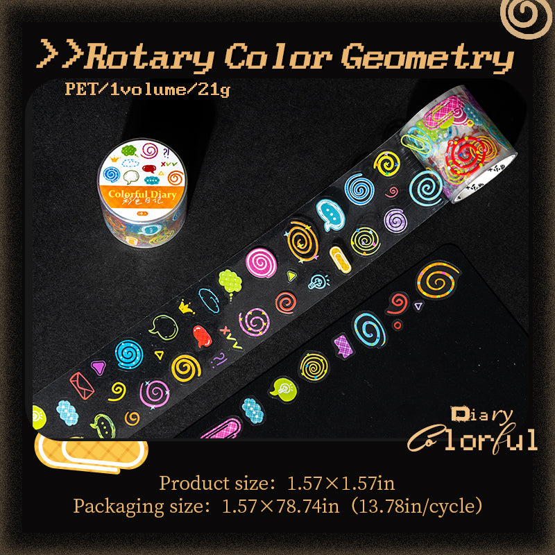 Color Diary Series Die Cutting PET Tape