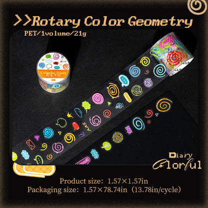 Color Diary Series Die Cutting PET Tape