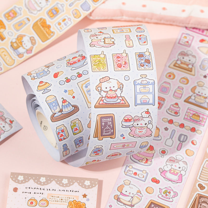 Sweet Store Manager Series Die Cutting Coated Paper Tape featuring sweet designs for journaling, scrapbooking and collage