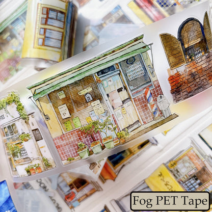 7cm*166cm Little House Die Cutting Washi/PET/Fog PET Tape
