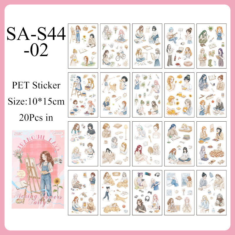 Continuous Time Series Sticker Book