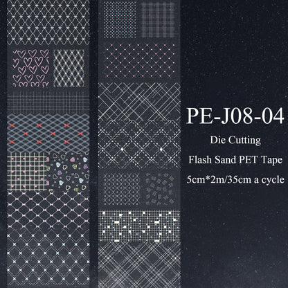 Dot Mark Series Die Cutting Flash Sand PET Tape