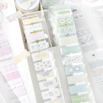 Showa Monologue series Die Cutting Writing Paper Tape for journaling, scrapbooking and collage