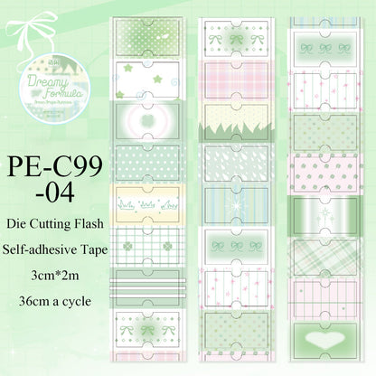 Dream Recipe Series Die Cutting Flash Self-adhesive Tape