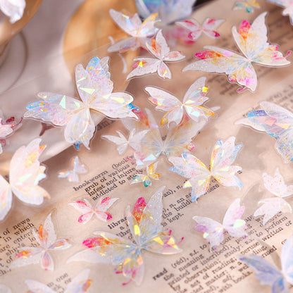 5.5cm*100cm Gossamer Butterfly Dance Die Cutting Shell Light PET Tape