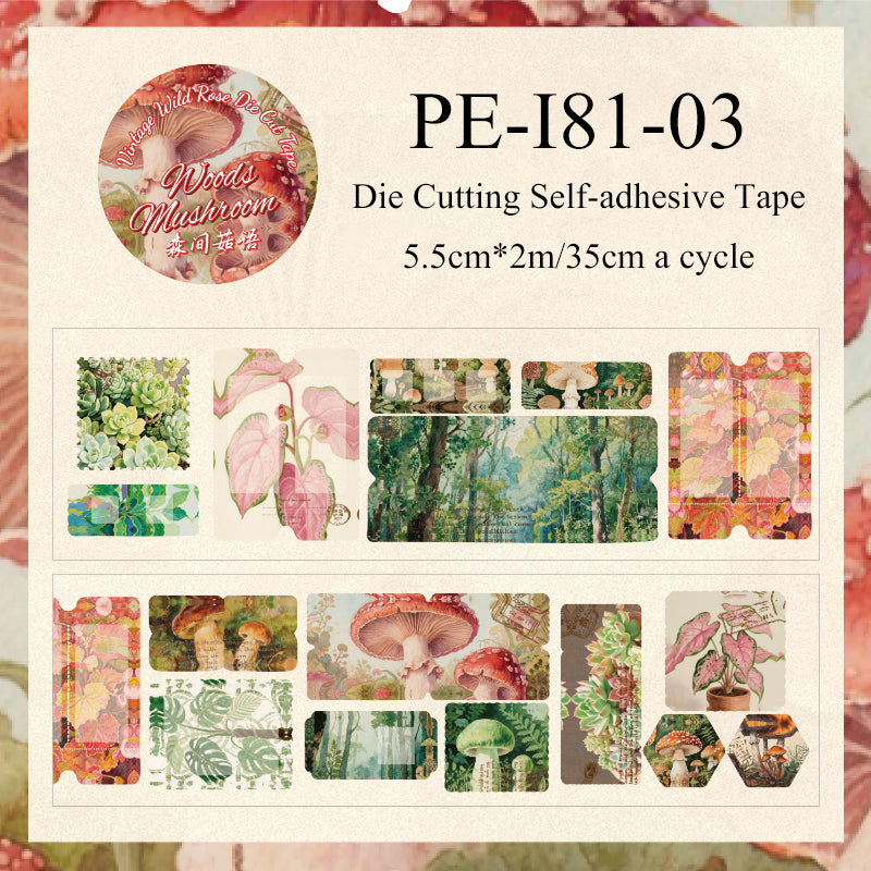 Wild Rose Series Die Cutting Self-adhesive Tape