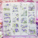 Rouleau entier 7cm*5,5m Ruban adhésif PET léger motif Jardin de fleurs et coquillages Dream