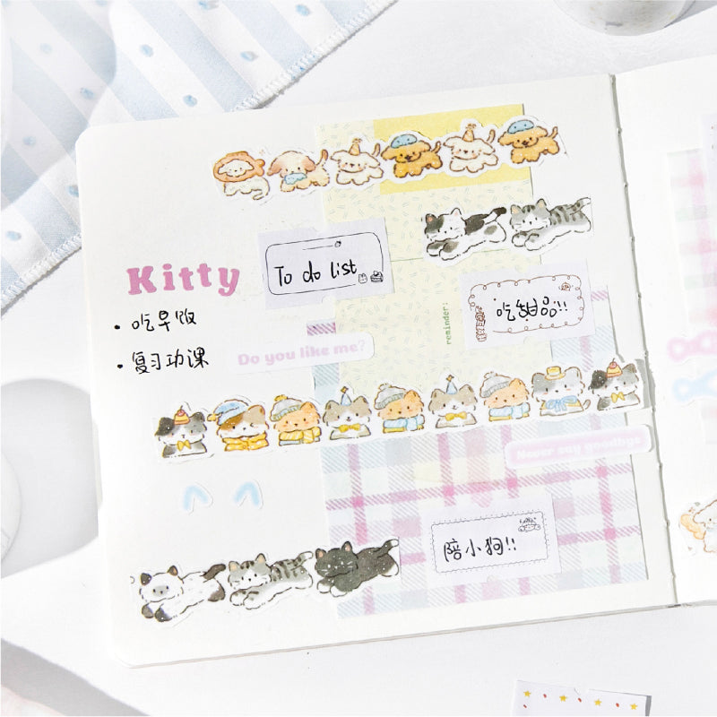 Sweetheart Imprint Series Die Cutting Writing Paper Tape featuring sweet designs for journaling, scrapbooking and collage