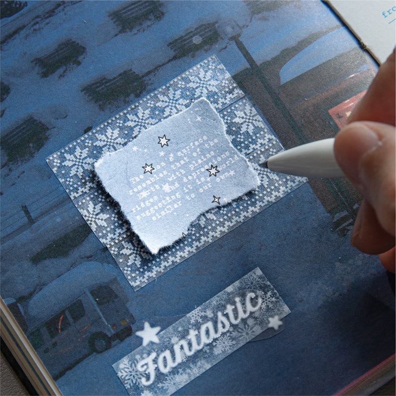 Winter Sonata Series Flash PET Tape for journaling, scrapbooking and collage