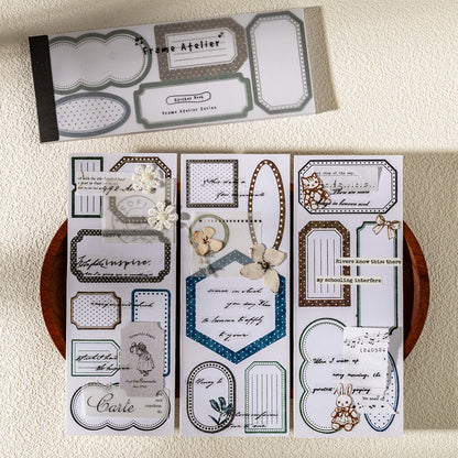 Border Studio Series Sticker Book featuring book designs for journaling, scrapbooking and collage