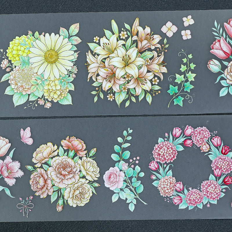 Flower Bearing Wind Blows Fog PET Tape