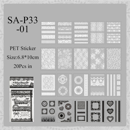 Lace Holiday Series Sticker Book