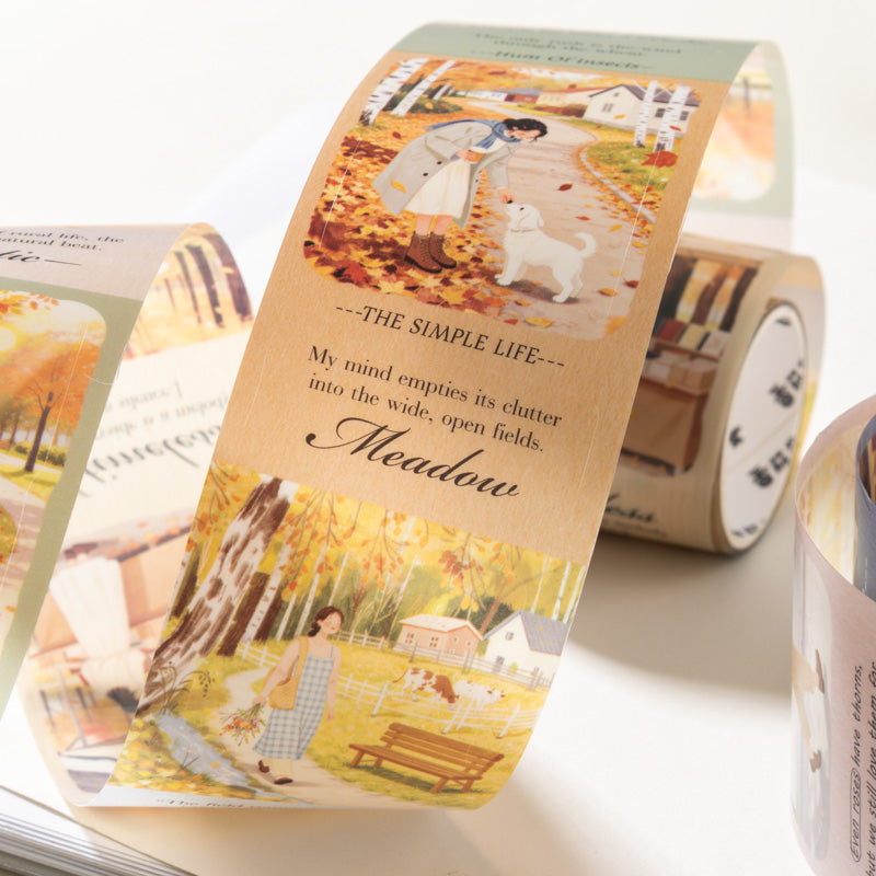 Relaxing Holiday Series Die Cutting PET Tape for journaling, scrapbooking and collage