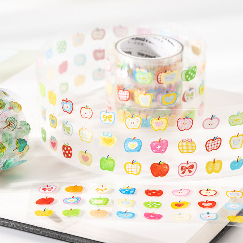 Colorful Little Things Series Die Cutting PET Tape featuring color designs for journaling, scrapbooking and collage