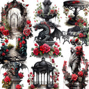 The Gothic Rose Garden Sticker