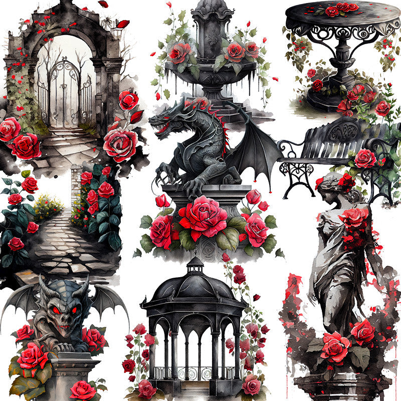The Gothic Rose Garden Sticker