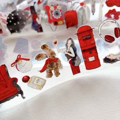 6cm*166cm Mofei Die Cutting Washi/PET/Fog PET Tape