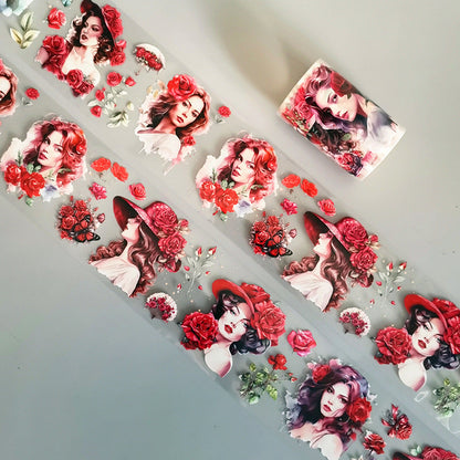 Monet Garden Series PET Tape featuring garden designs for journaling, scrapbooking and collage