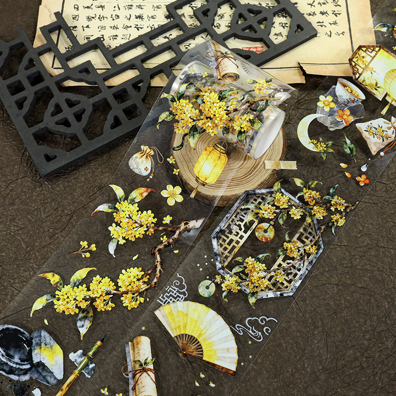 Osmanthus PET Tape for journaling, scrapbooking and collage