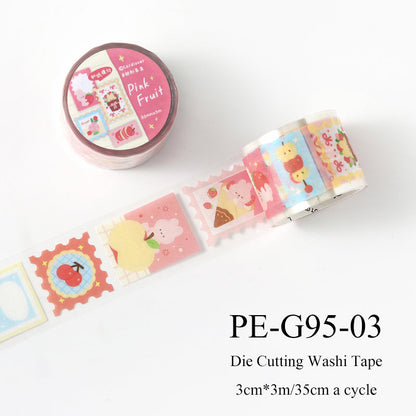 Forest Sweet Fruit House Series Die Cutting Washi Tape