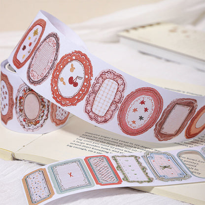 Tag Agglutination Series Die Cutting Writing Paper Tape for journaling, scrapbooking and collage