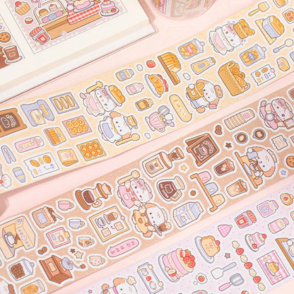 Sweet Store Manager Series Die Cutting Coated Paper Tape featuring sweet designs for journaling, scrapbooking and collage