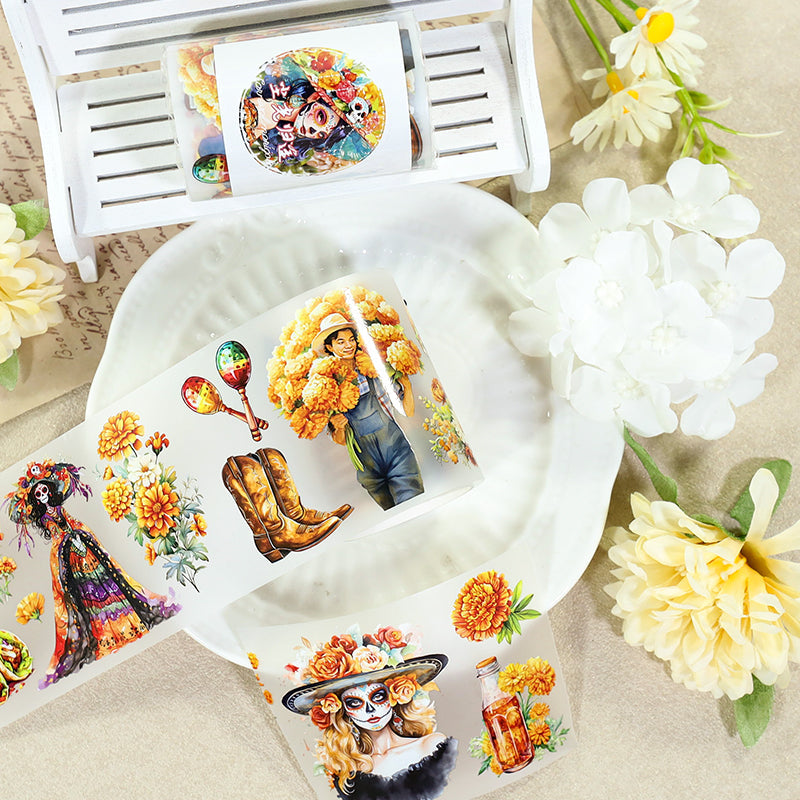 Return Dust Light Fog PET Tape featuring light designs for journaling, scrapbooking and collage
