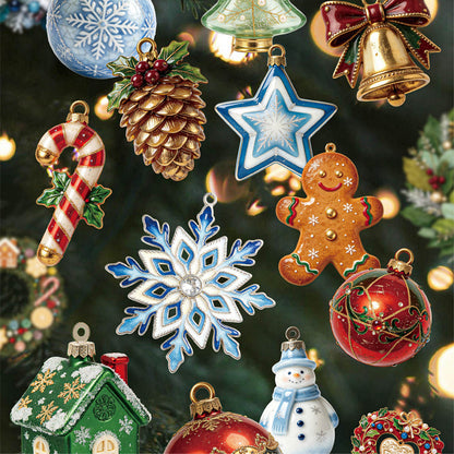 Christmas Wreath Collection Series Sticker for journaling, scrapbooking and collage