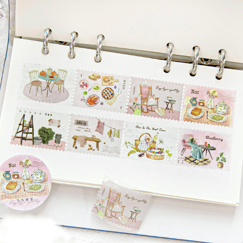 Interwoven With Spring Scenery Series Die Cutting Washi Tape featuring spring designs for journaling, scrapbooking and collage