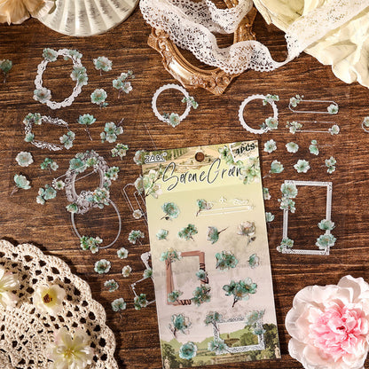 Frame View Garden Sticker