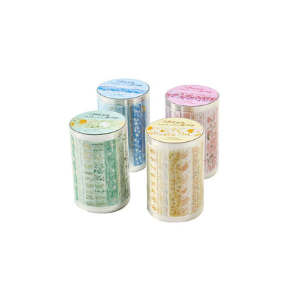 Fall into Spring Series Die Cutting PET Tape featuring spring designs for journaling, scrapbooking and collage