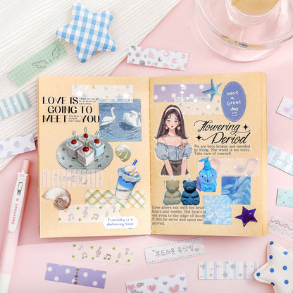 Letters To Summer Series Sticker featuring summer, and letter designs for journaling, scrapbooking and collage