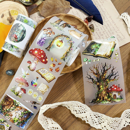 Starfall Pavilion Fog PET Tape featuring star designs for journaling, scrapbooking and collage
