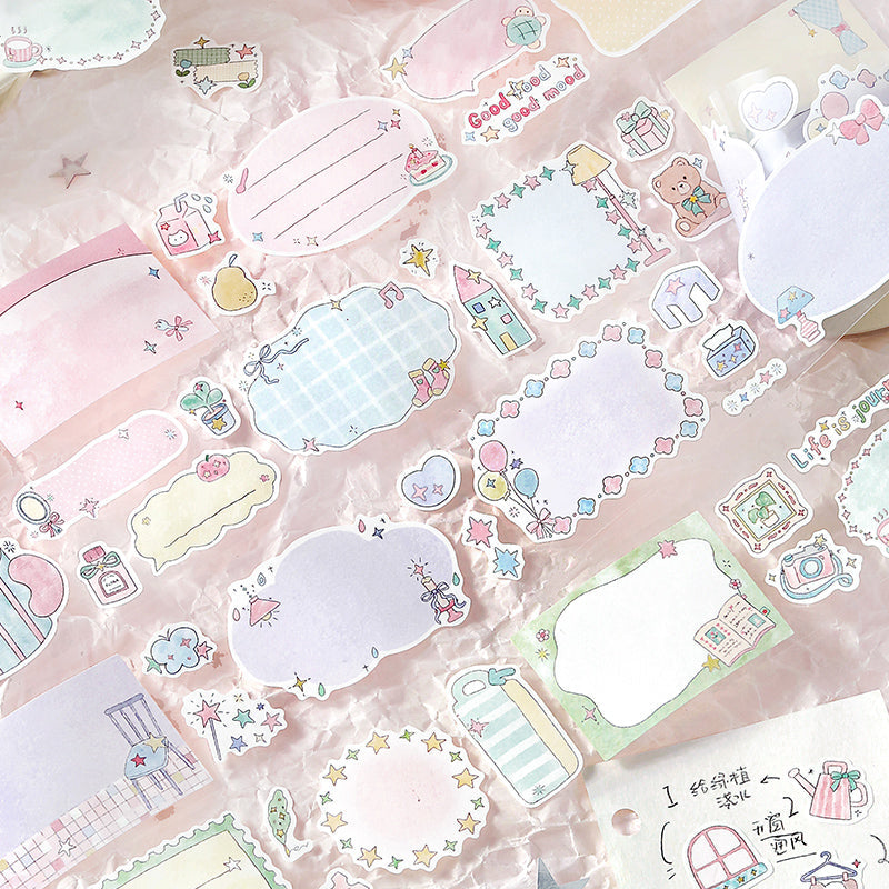 Star Sweet Dream House Series Die Cutting Writing Paper Tape featuring sweet, dream, and house designs for journaling, scrapbooking and collage