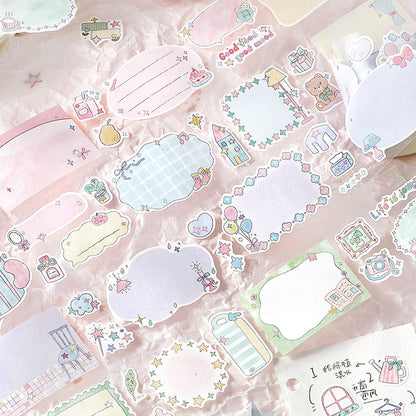 Star Sweet Dream House Series Die Cutting Writing Paper Tape featuring sweet, dream, and house designs for journaling, scrapbooking and collage