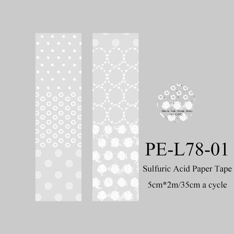 Translucent Poems Series Sulfuric Acid Paper Tape