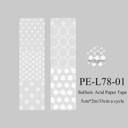 Translucent Poems Series Sulfuric Acid Paper Tape