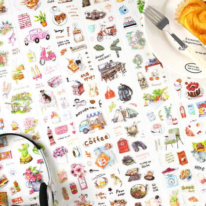 The feeling of life series Die Cutting PET Tape Set for journaling, scrapbooking and collage