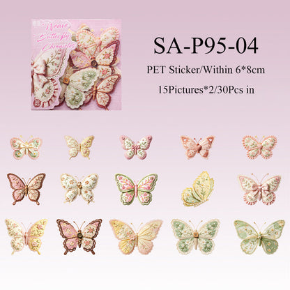 Fabric Butterfly Chronicles Series Sticker