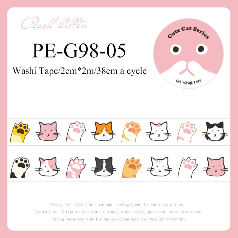 Cute Cat Series Washi Tape