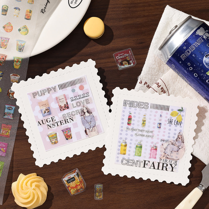 Daily Food Diary Series Die Cutting PET Tape