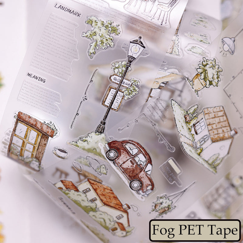Washi/PET/Film PET dépoli sans motif pour découpe à la forme et estampage doré, 5,5 cm × 120 cm