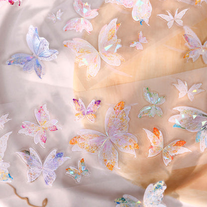 5.5cm*100cm Gossamer Butterfly Dance Die Cutting Shell Light PET Tape