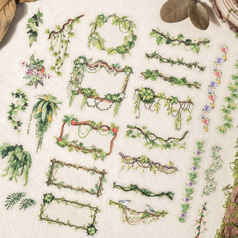 Green Vine Widespread Series Die Cutting PET Tape