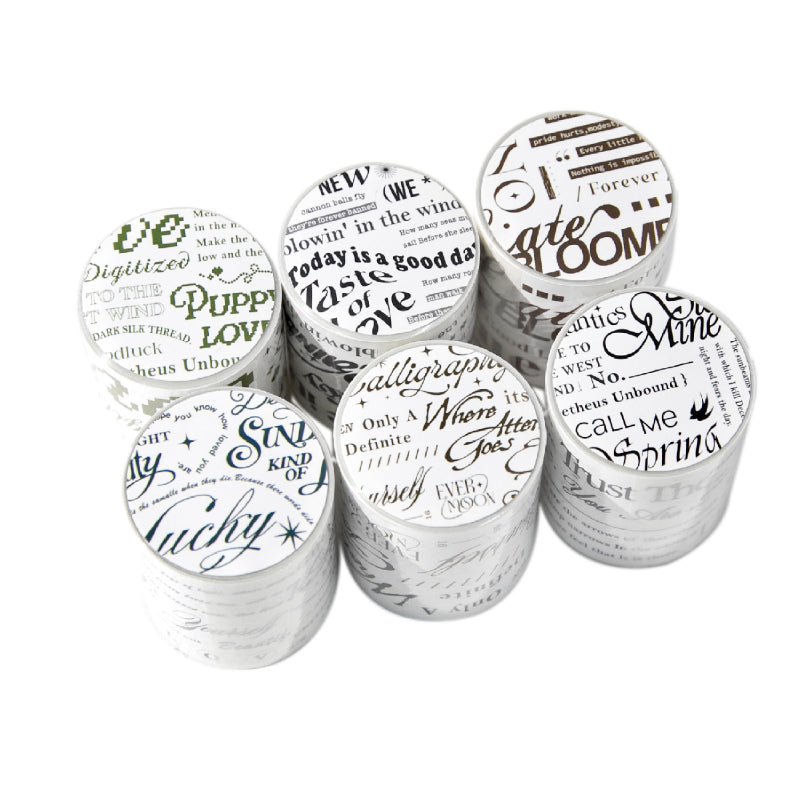 Slow writing series Die Cutting Synthetic Paper Tape for journaling, scrapbooking and collage