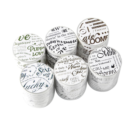 Slow writing series Die Cutting Synthetic Paper Tape for journaling, scrapbooking and collage
